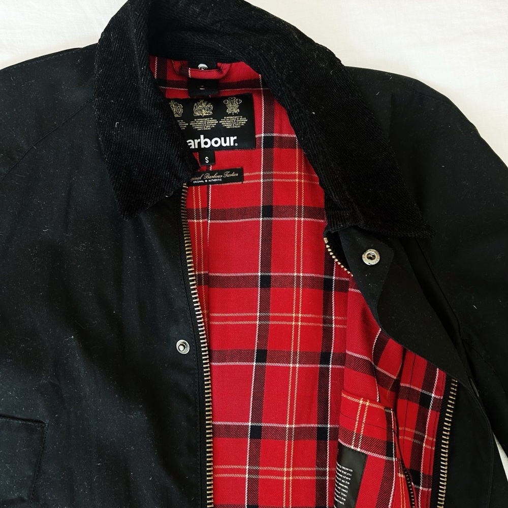 Men’s Barbour Ashby Waxed Jacket - Black Sz Small